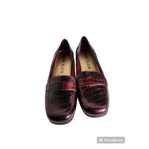Anne Klein ifex Vittorio 3 Burgundy Loafers size 9.5